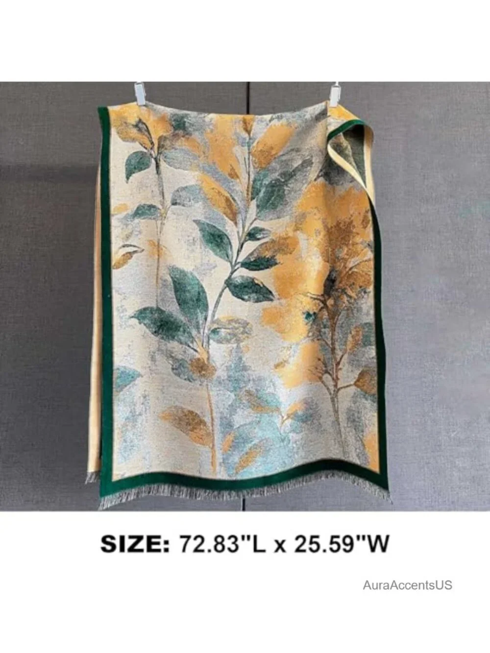 Oversized Reversible Pashmina Shawl Wrap Scarf Polyester